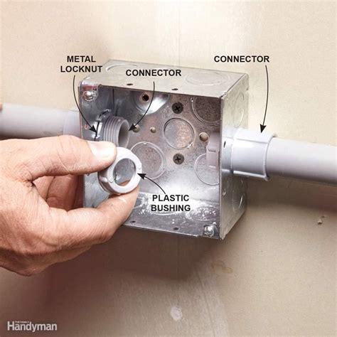 conbnect conduit to metal box|connecting pvc conduit to metal.